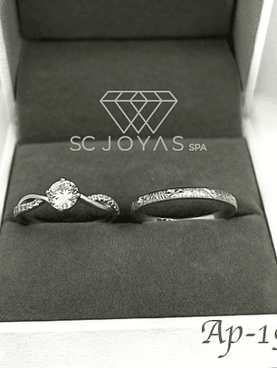 Anillos de Compromiso en Plata y Moissanitas