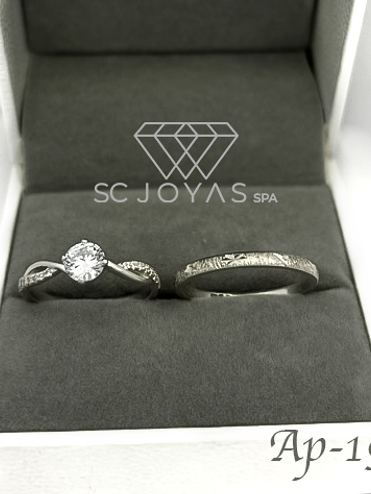 Anillos de Compromiso en Plata y Moissanitas 1