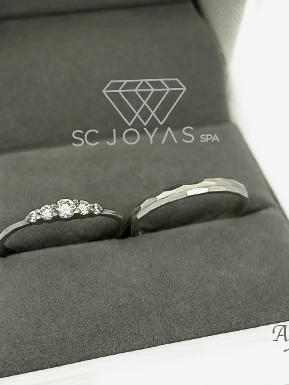 Anillos de Compromiso en Plata o Promesa con Moissanitas 1