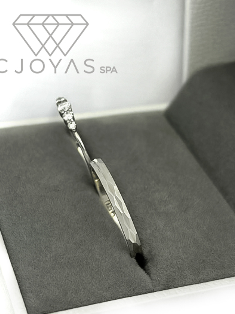 Anillos de Compromiso en Plata o Promesa con Moissanitas 3