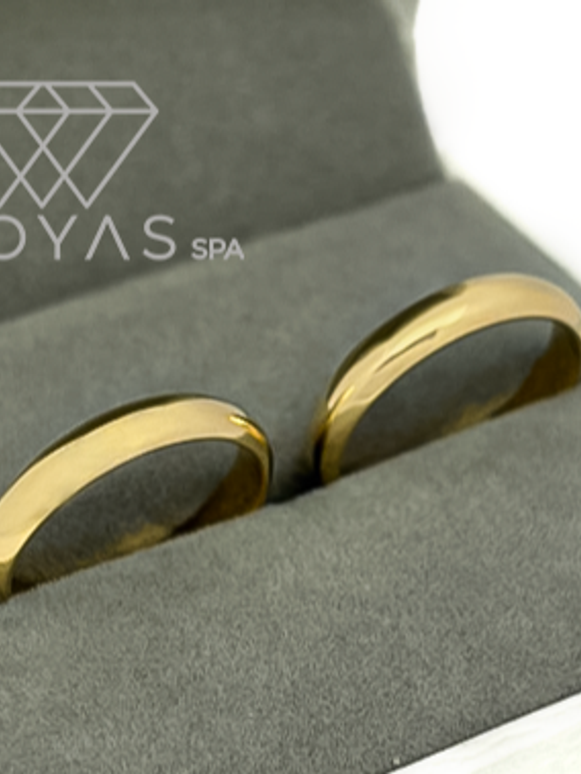 Argollas de Matrimonio - Modelo Inglés - Oro Amarillo 18k  2