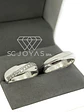 Argollas de matrimonio de Plata ley 950 - Moissanitas -  Par - Miniatura 1