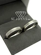 Argollas de Matrimonio de Plata ley 950 -  Moissanitas - Par  - Miniatura 1