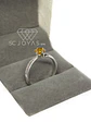 Anillo de Compromiso en Plata Sp-04 - Piedra Amarillo  - Miniatura 3