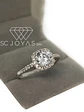 Anillo de Compromiso en Plata  -  Moissanitas - Sp-08 - Miniatura 1