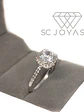 Anillo de Compromiso en Plata  -  Moissanitas - Sp-08 - Miniatura 2