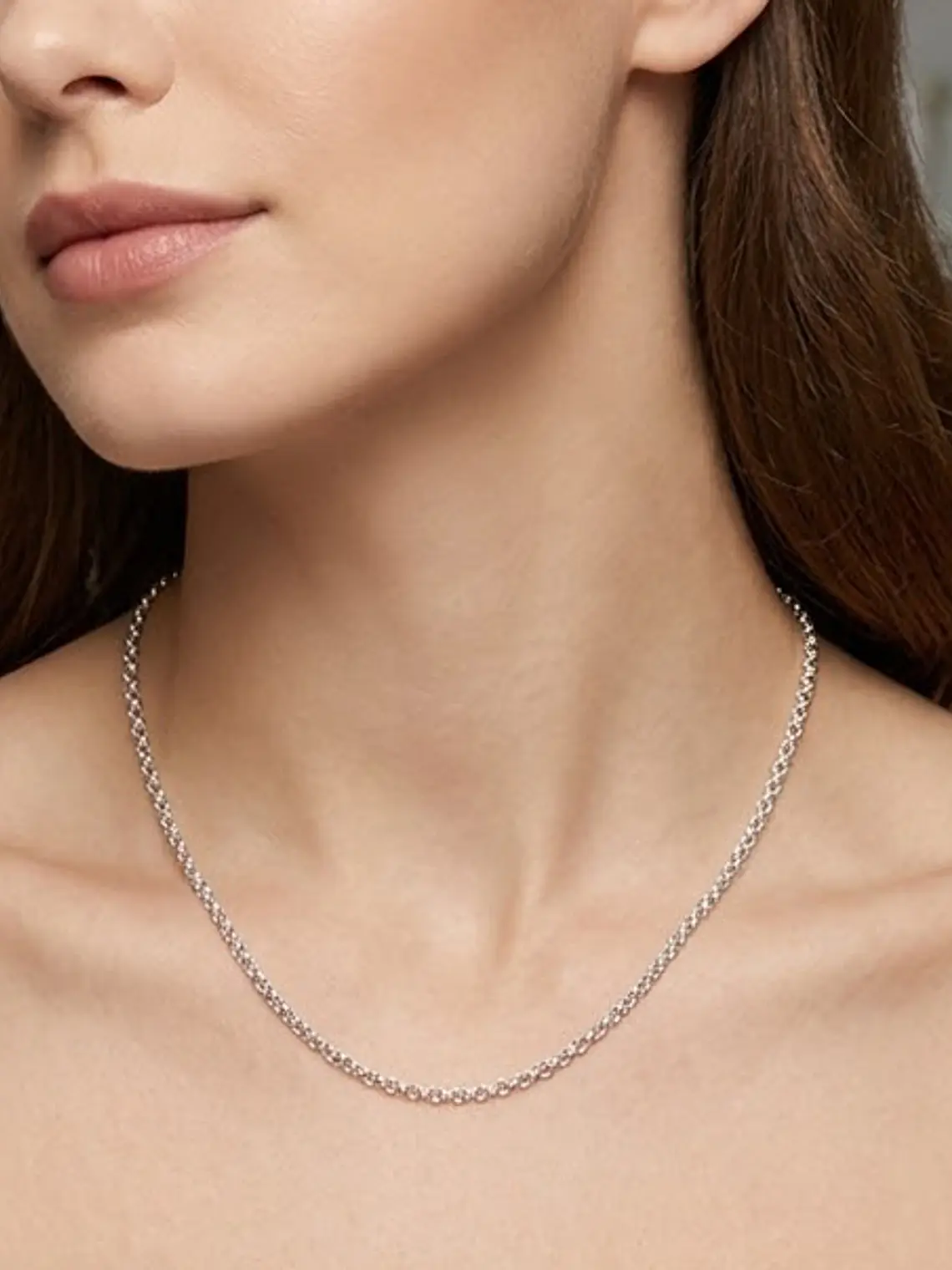 Cadena de mujer de Plata Ley 925 - CM45- 01  1