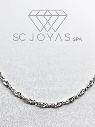 Cadena de Plata ley 925 - Singapur - CM45-04 