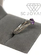 Anillo de Compromiso en Plata Sp-04-Piedra Morado - Miniatura 2