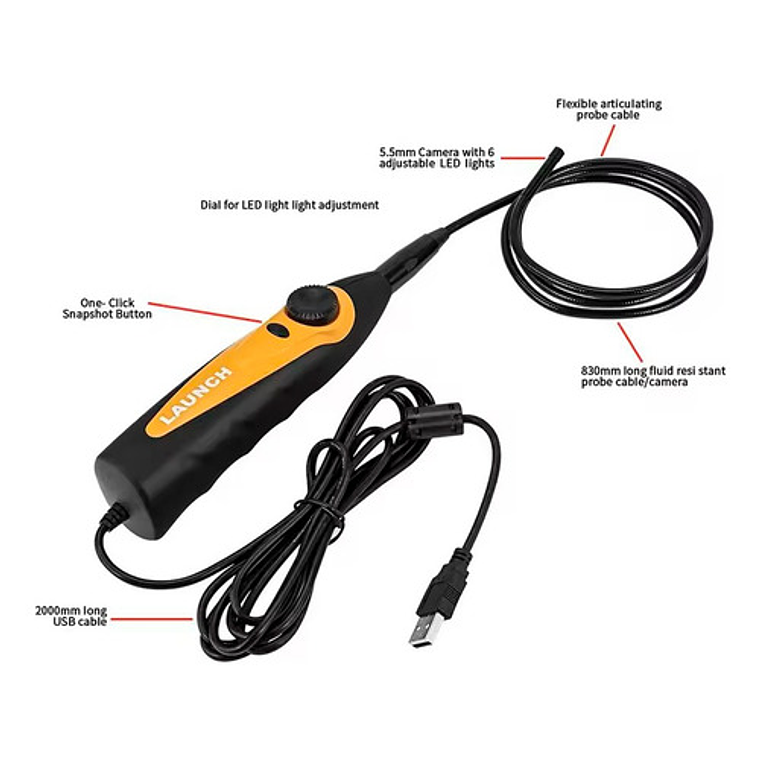 Accesorio Launch Cámara De Inspección Videoscopio Vsp-600 3