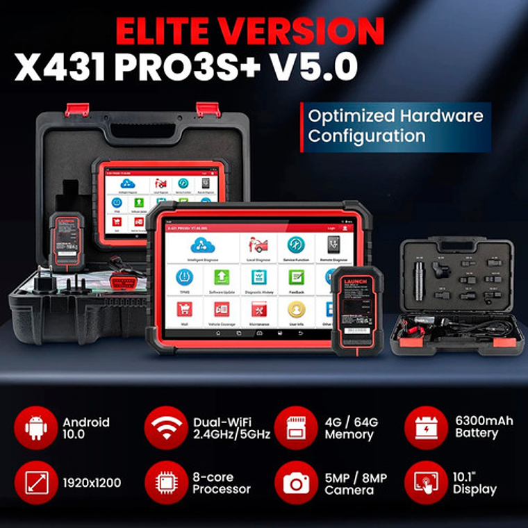Scanner Automotriz Launch X431 Pro3 S 12v Última Versión 3
