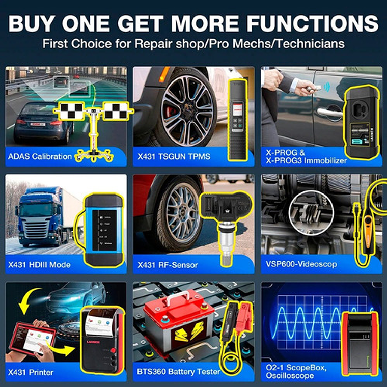 Scanner Automotriz Launch X431 Pro3 S 12v Última Versión 10