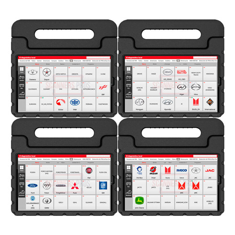 Scanner Automotriz Multimarca Profesional Diagtool 12v Y 24v 8
