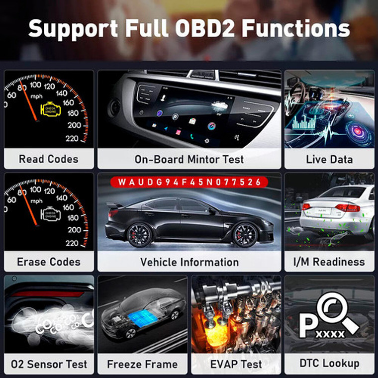 Scanner Obd2 Automotriz Multimarca Thinkdiag Última Versión 9