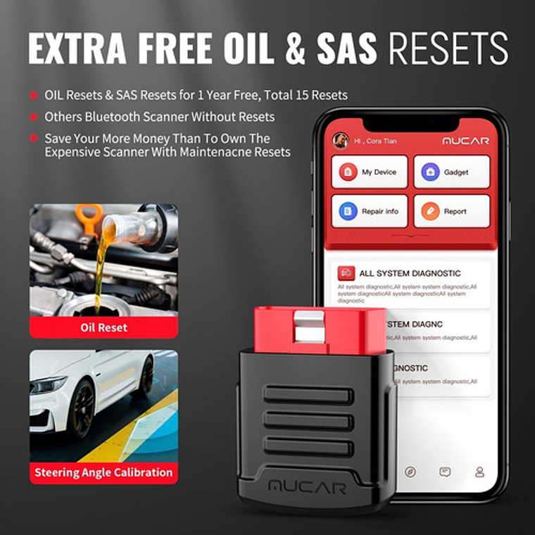 Scanner Automotriz Obd2 Mucar Bt200 Pro Todas Marcas Libres 8