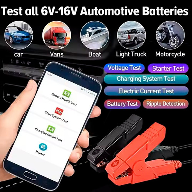 Accesorio Launch Probador De Baterías Bst-360 3