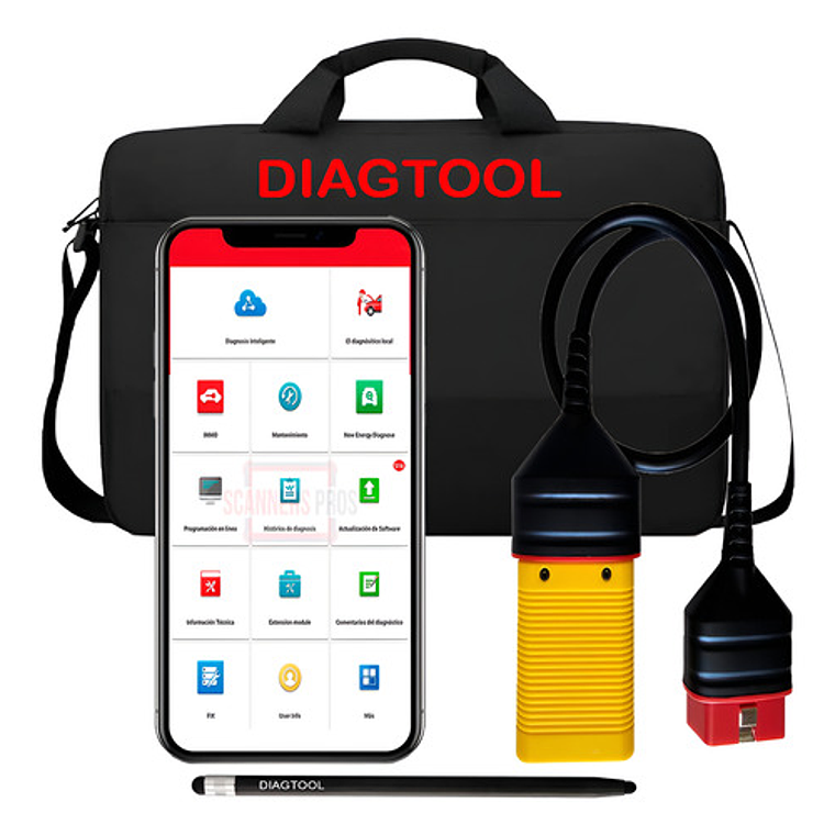Scanner Automotriz Multimarca Obd2 Sin Tablet Diagtool 12v 1