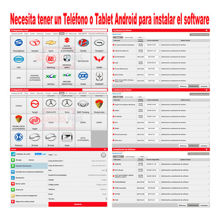 Scanner Automotriz Multimarca Obd2 Sin Tablet Diagtool 12v 5