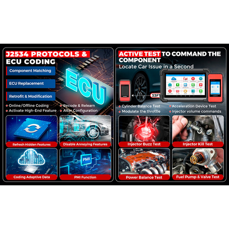 Scanner Automotriz Launch X431 Pro3 S 12v&24v Última Versión 6