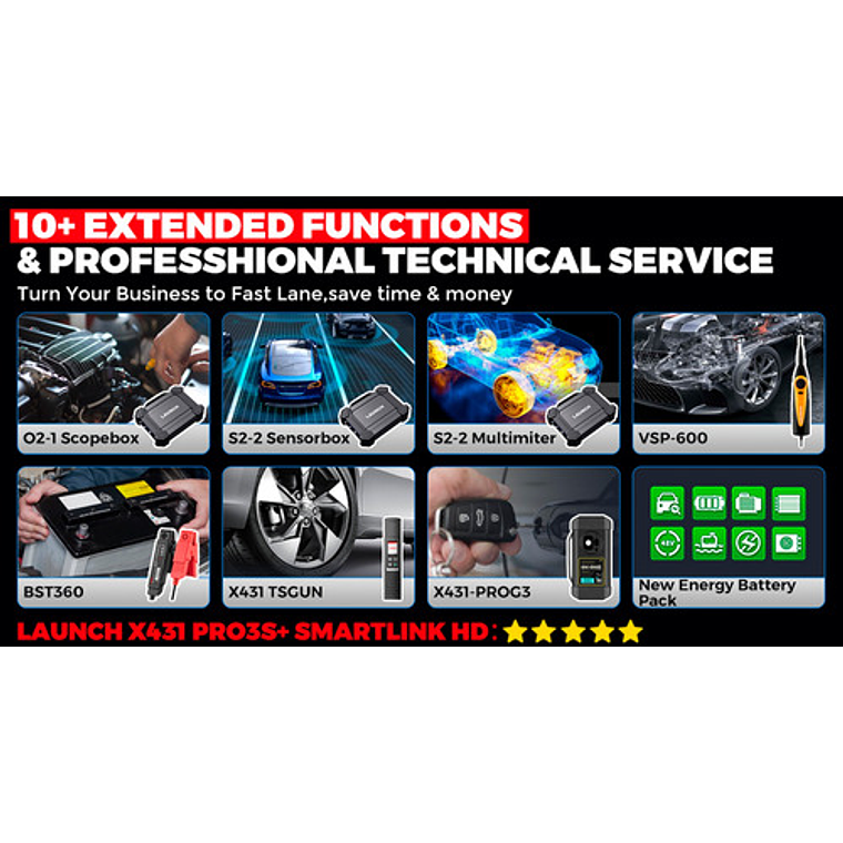 Scanner Automotriz Launch X431 Pro3 S 12v&24v Última Versión 9