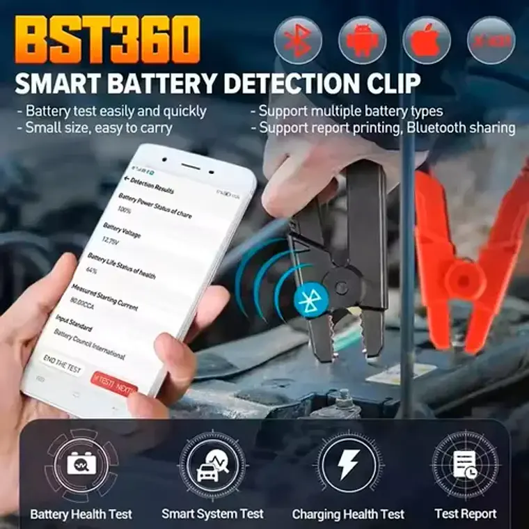 Accesorio Launch Probador De Baterías Bst-360 4