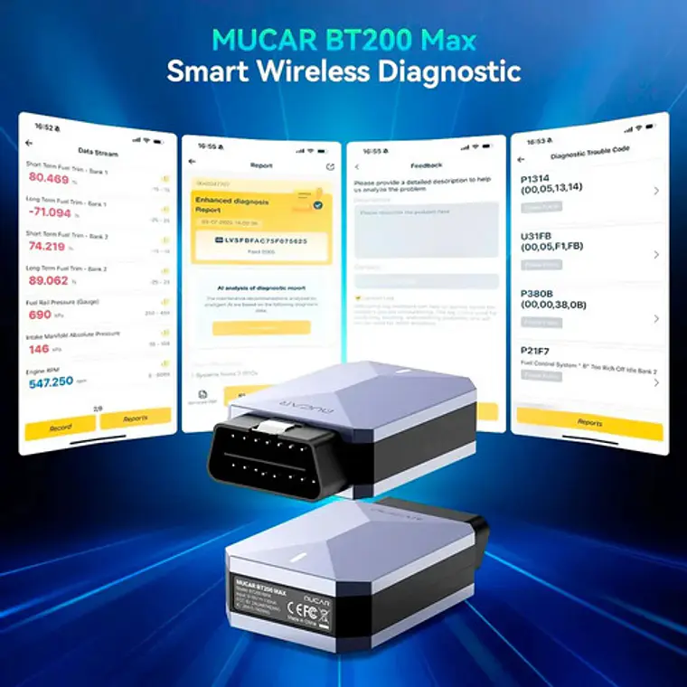 Scanner Automotriz Obd2 Mucar Bt200 Max Todas Marcas Libres 4