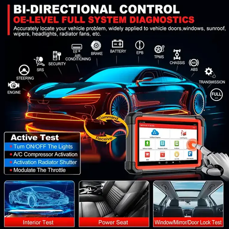Scanner Automotriz Obd2 Launch Crp919ebt 12v Última Versión 5