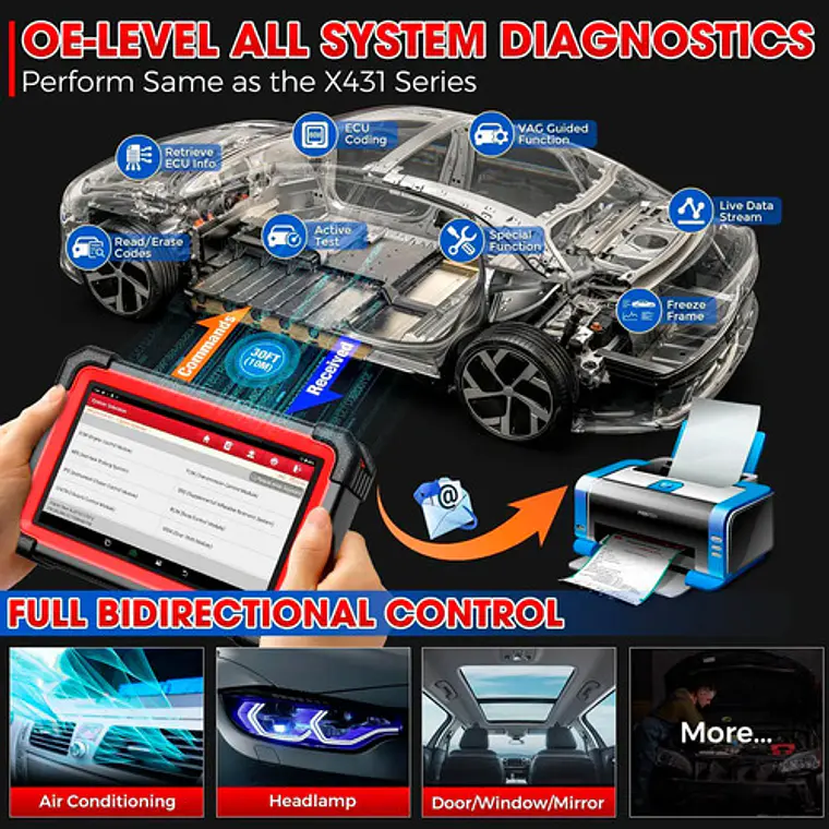 Scanner Automotriz Obd2 Launch Crp919ebt 12v Última Versión 7
