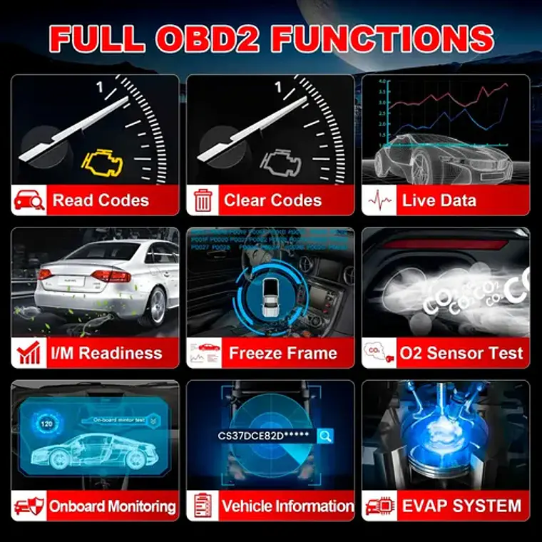 Scanner Automotriz Multimarca Obd2 Launch Creader 300 4