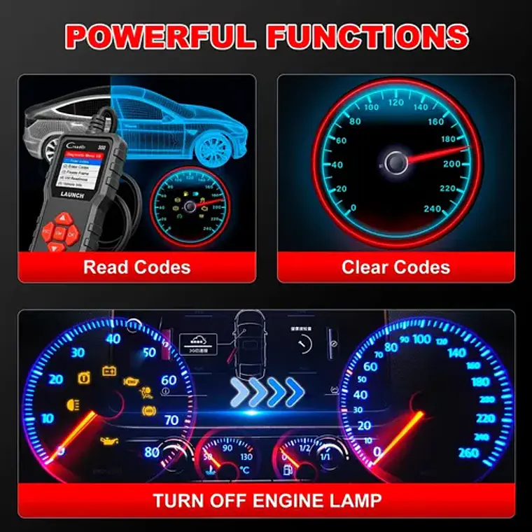 Scanner Automotriz Multimarca Obd2 Launch Creader 300 5