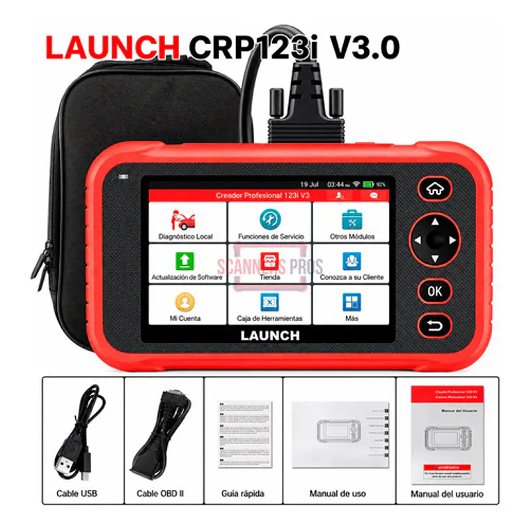 Scanner Automotriz Obd2 Launch Crp123i V3 Última Versión 2