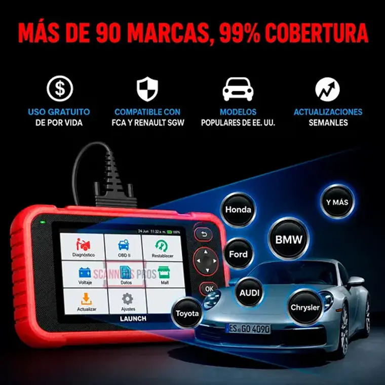 Scanner Automotriz Obd2 Launch Crp123i V3 Última Versión 8