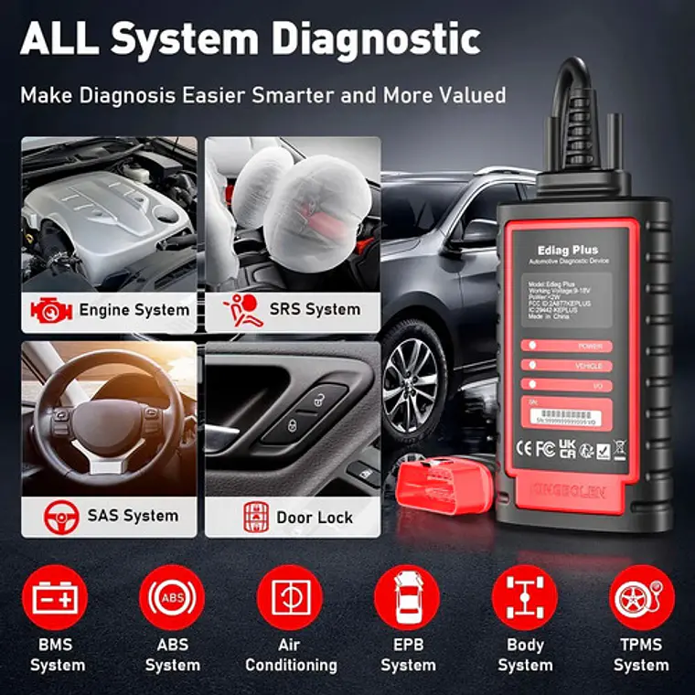 Scanner Automotriz Multimarca Obd2 Ediag Plus Última Versión 5