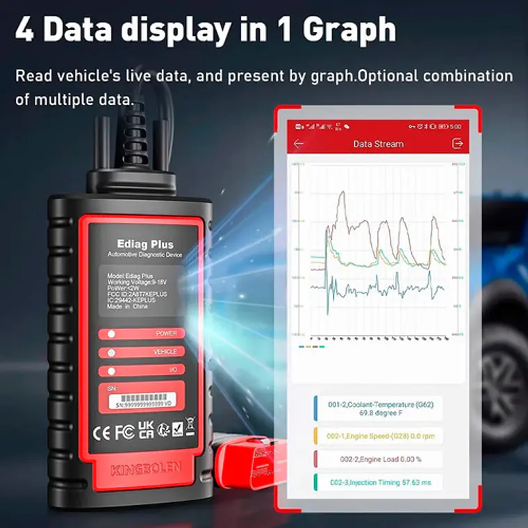 Scanner Automotriz Multimarca Obd2 Ediag Plus Última Versión 7