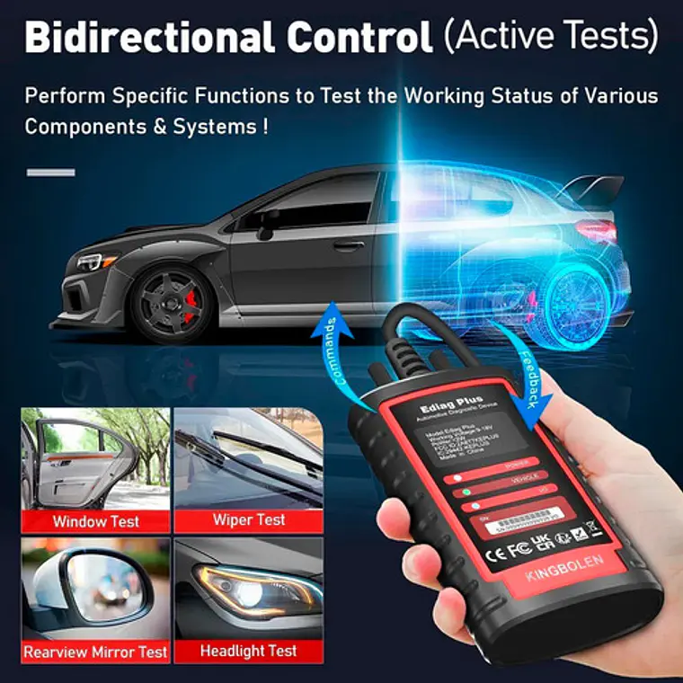 Scanner Automotriz Multimarca Obd2 Ediag Plus Última Versión 8