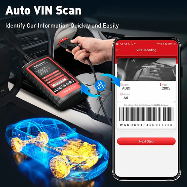 Scanner Automotriz Multimarca Obd2 Ediag Plus Última Versión 9