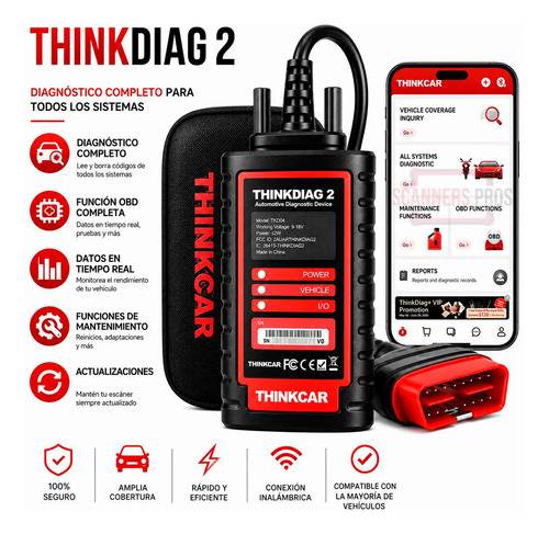 SCANNER AUTOMOTRIZ THINKDIAG TKD01 MULTIMARCA