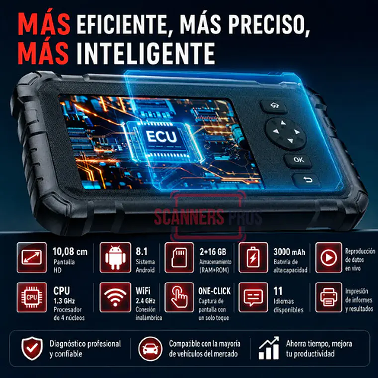 Scanner Automotriz Obd2 Launch Crp129 Hd 24v Última Versión 4