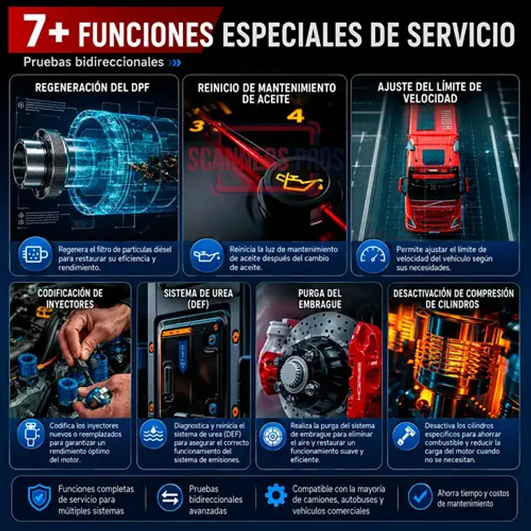 Scanner Automotriz Obd2 Launch Crp129 Hd 24v Última Versión 6