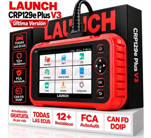 Scanner Automotriz Obd Launch Crp129e Plus V3 Última Versión