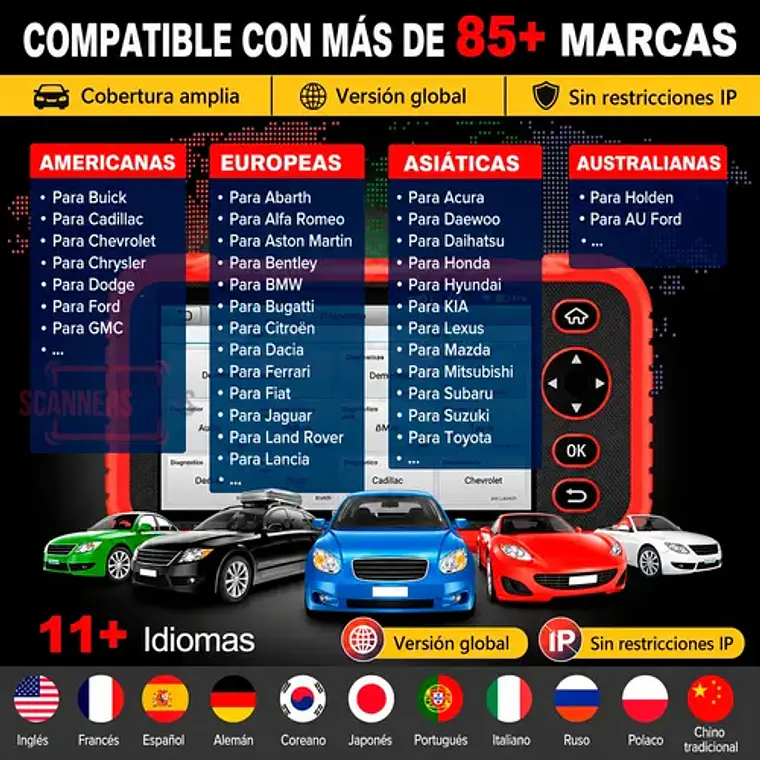 Scanner Automotriz Obd Launch Crp129e Plus V3 Última Versión 8