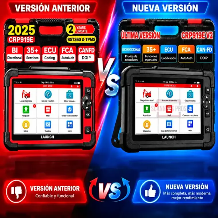 Scanner Automotriz Obd2 Launch Crp919e V2 Última Versión 2