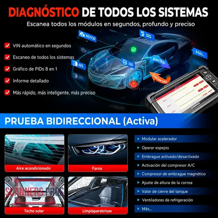Scanner Automotriz Obd2 Launch Crp919e V2 Última Versión 6