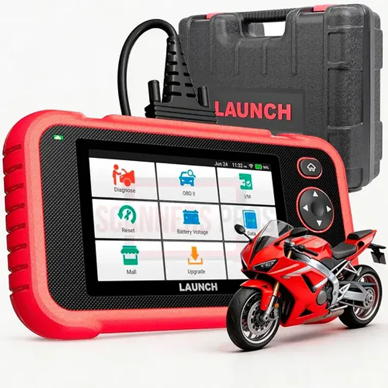 Scanner Para Motocicletas Multimarca Obd2 Launch Crp129 Mt 1