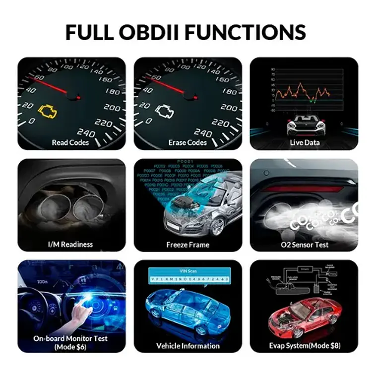 Scanner Automotriz Multimarca Obd2 Launch Creader 3008 Plus 3