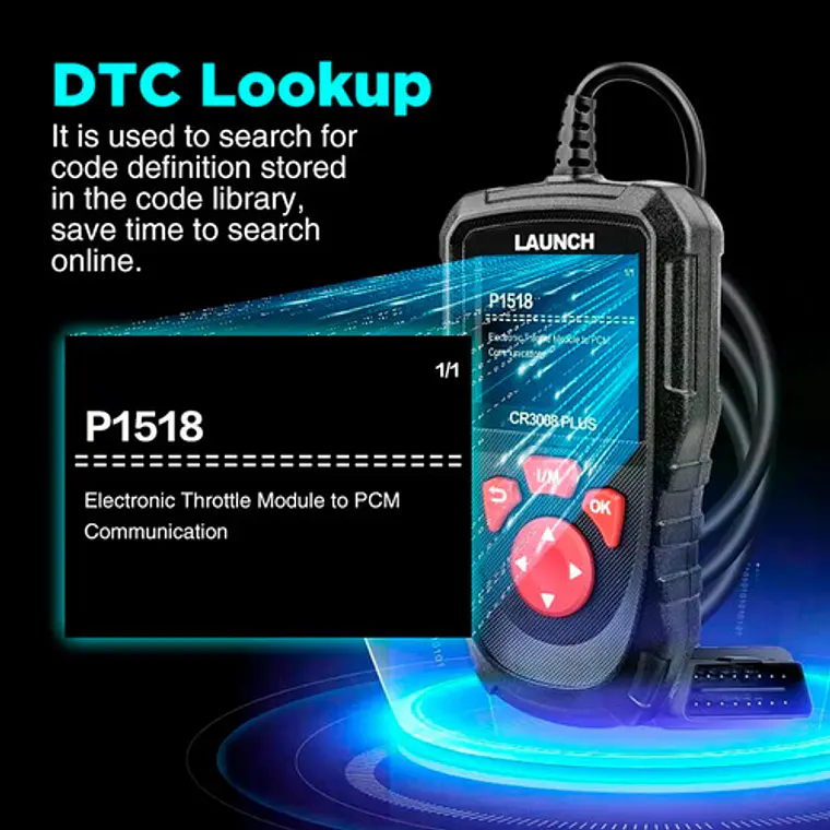 Scanner Automotriz Multimarca Obd2 Launch Creader 3008 Plus 7
