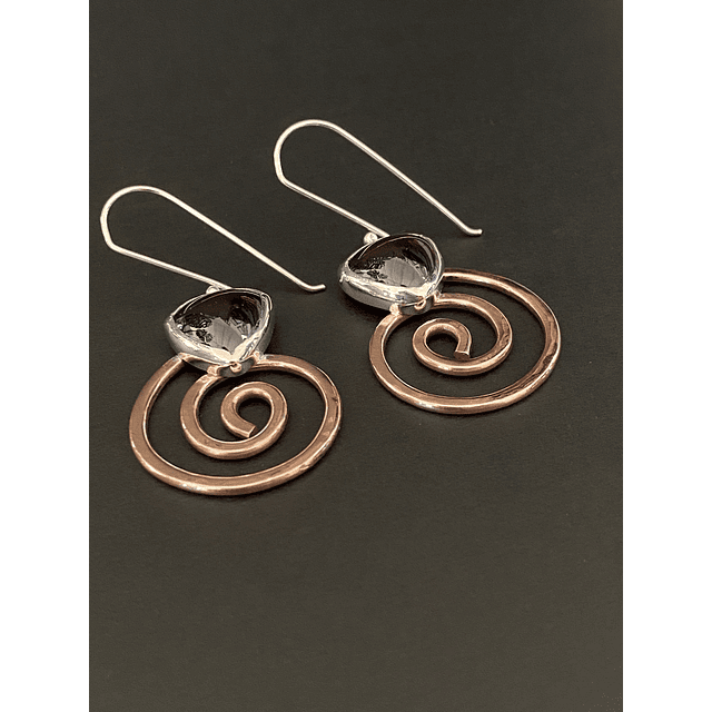 Aros Espirales Granate