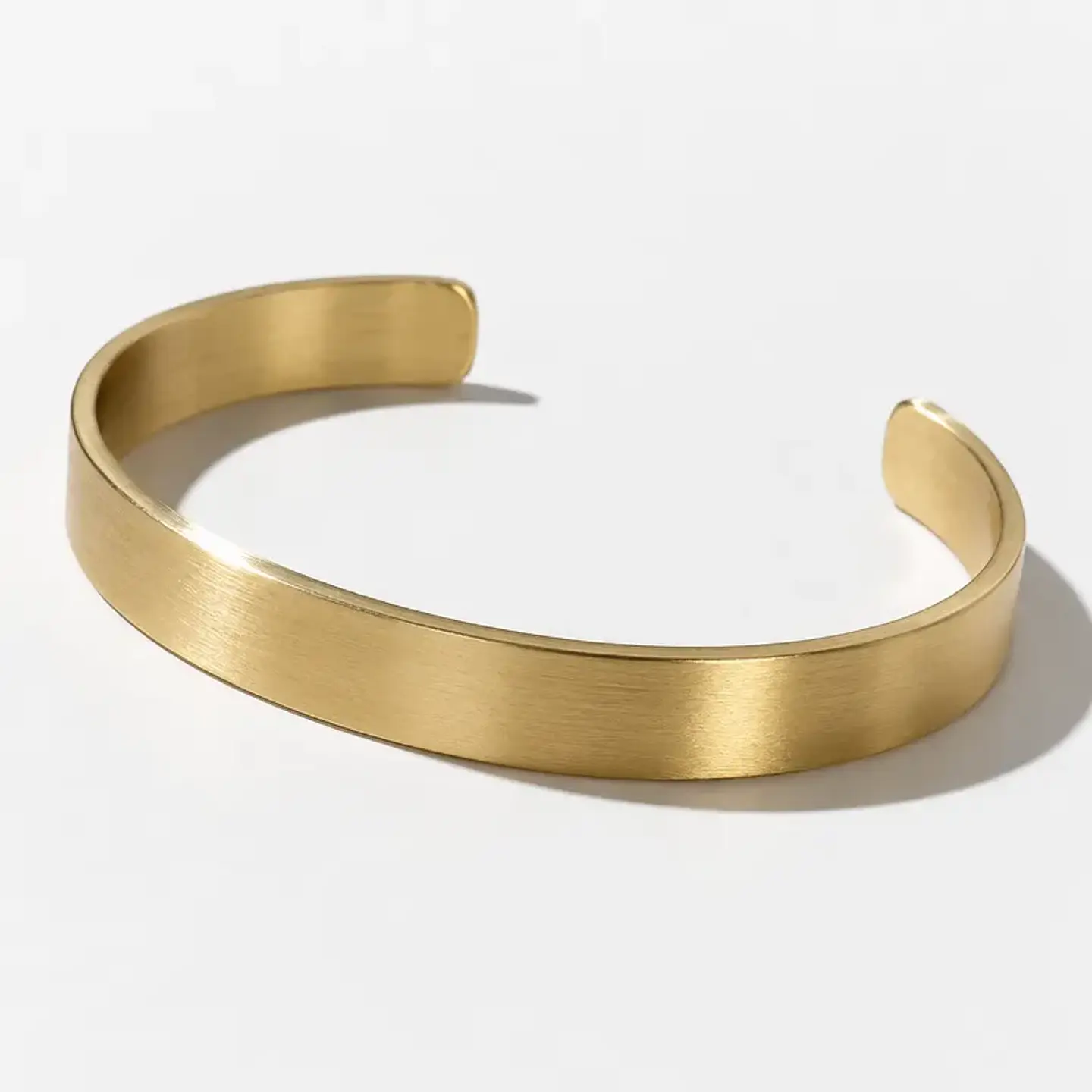 Pulseira rígida de acabamento escovado 1