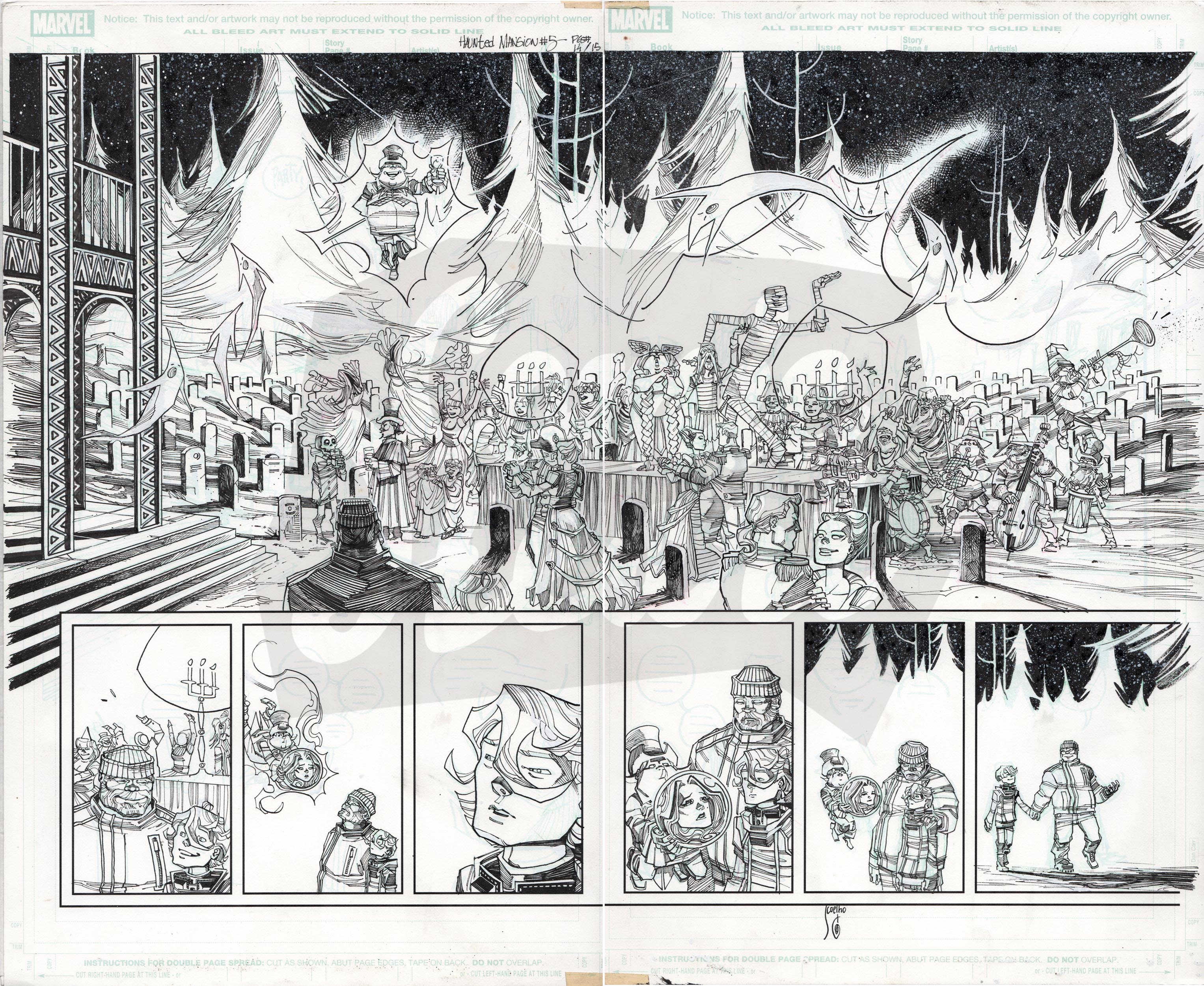 Haunted Mansion #5, Pages 14-15 (double page spread)