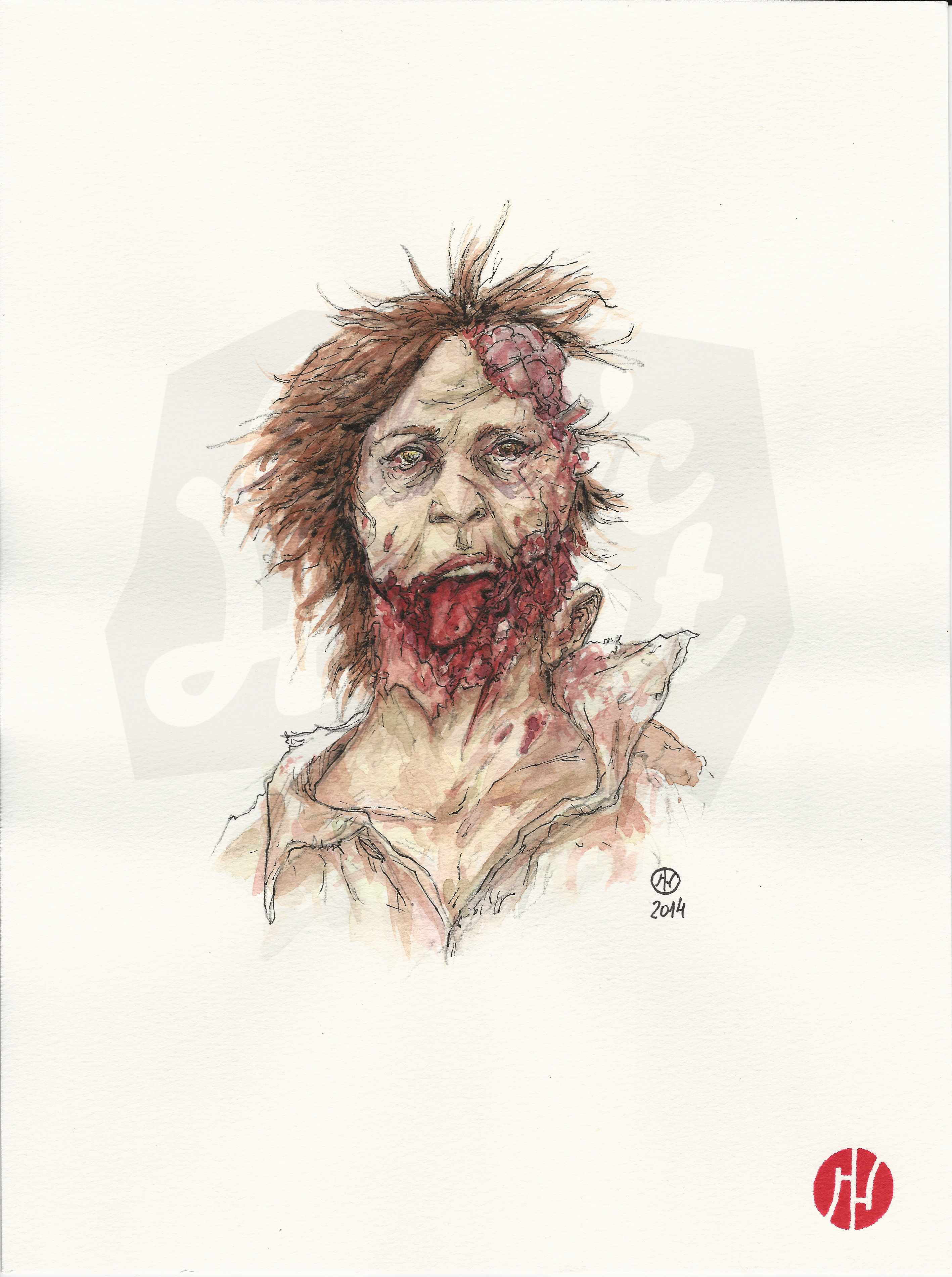 Walking Dead Watercolor